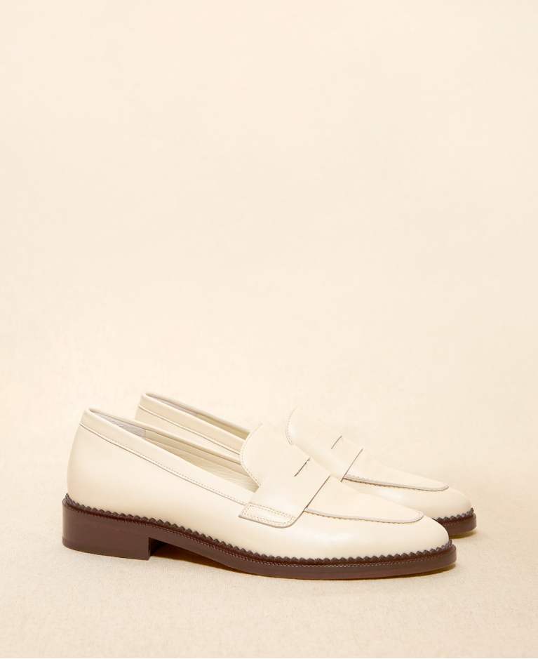 Mocassins n°82 Blanc cassé