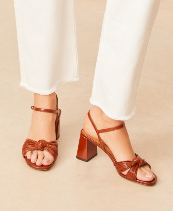 Sandals n°640 Cognac