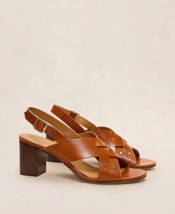 Sandals n°688 Cognac