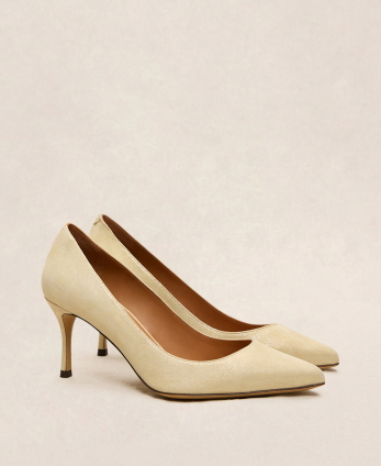 Pumps n°175 White Gold