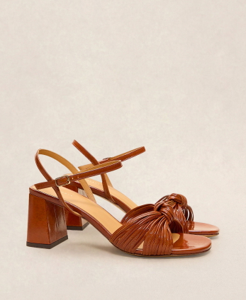 Sandals n°640 Cognac